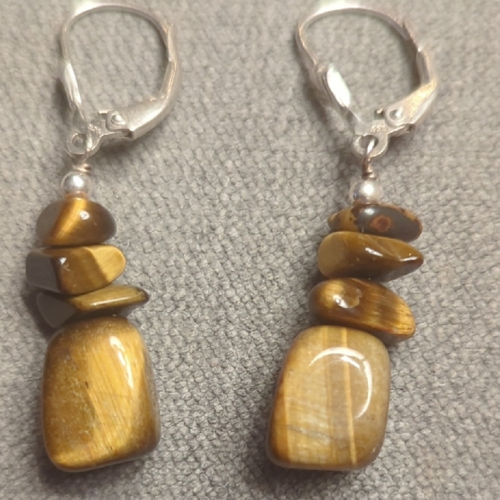 Elegant Gold and Silver Earrings